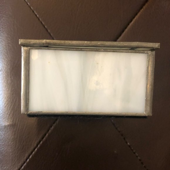 Stained Glass Unicorn 3 1/4" Square Trinket Box Hobby Project - Picture 3 of 7